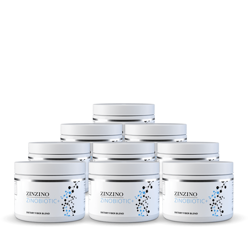 Zinzino Zinobiotic+ (8+1 Free) - Pro Gesund badge-custom1, checklist-Fördert das Wachstum guter Bakterien für eine gesunde Darmflora, checklist-Hergestellt aus 8 natürlichen Ballaststoffen, checklist-Hilft, einen gesunden Cholesterinspiegel zu erhalten, checklist-Probiotika, checklist-Vegan, checklist-Mindert hohen Blutzucker nach den Mahlzeiten und vermindert Heißhungerattacken